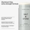 imageSALT ampamp STONE Aluminum Free Deodorant  Extra Strength 48 Hour Protection for Women ampamp Men  Made with Seaweed Extracts Shea Butter ampamp Prebiotics Saffron ampamp CedarBergamot  Hinoki