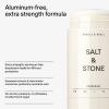 imageSALT ampamp STONE Aluminum Free Deodorant  Extra Strength 48 Hour Protection for Women ampamp Men  Made with Seaweed Extracts Shea Butter ampamp Prebiotics Saffron ampamp CedarNeroli  Basil